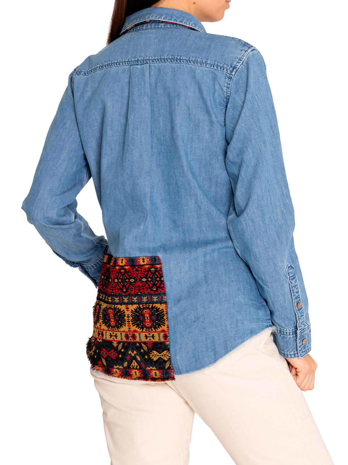 Blusa Algodón Orgánico Mujer Cali Azul Rockford