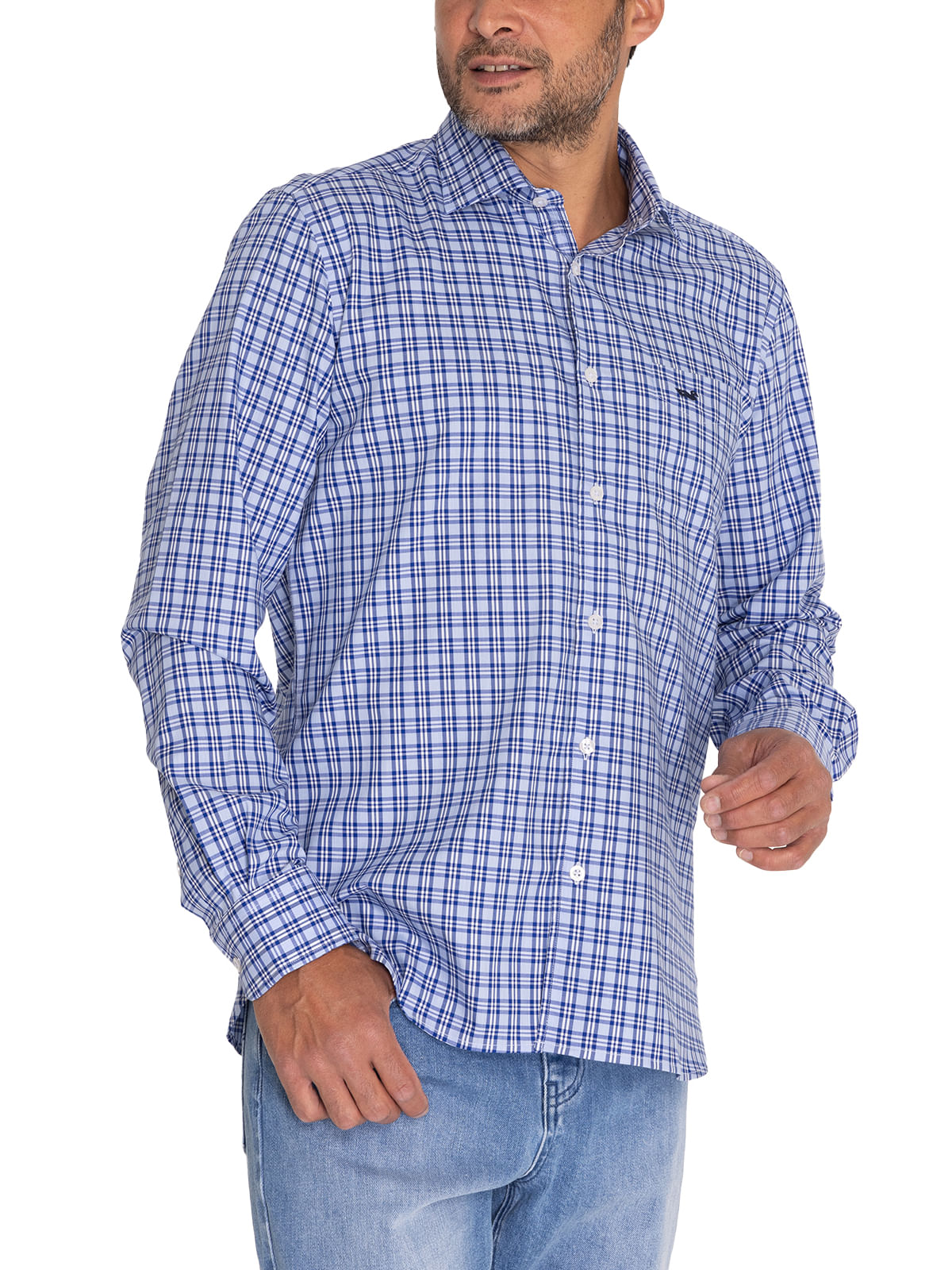 Camisa Lana Hombre Wool Multicolor Rockford