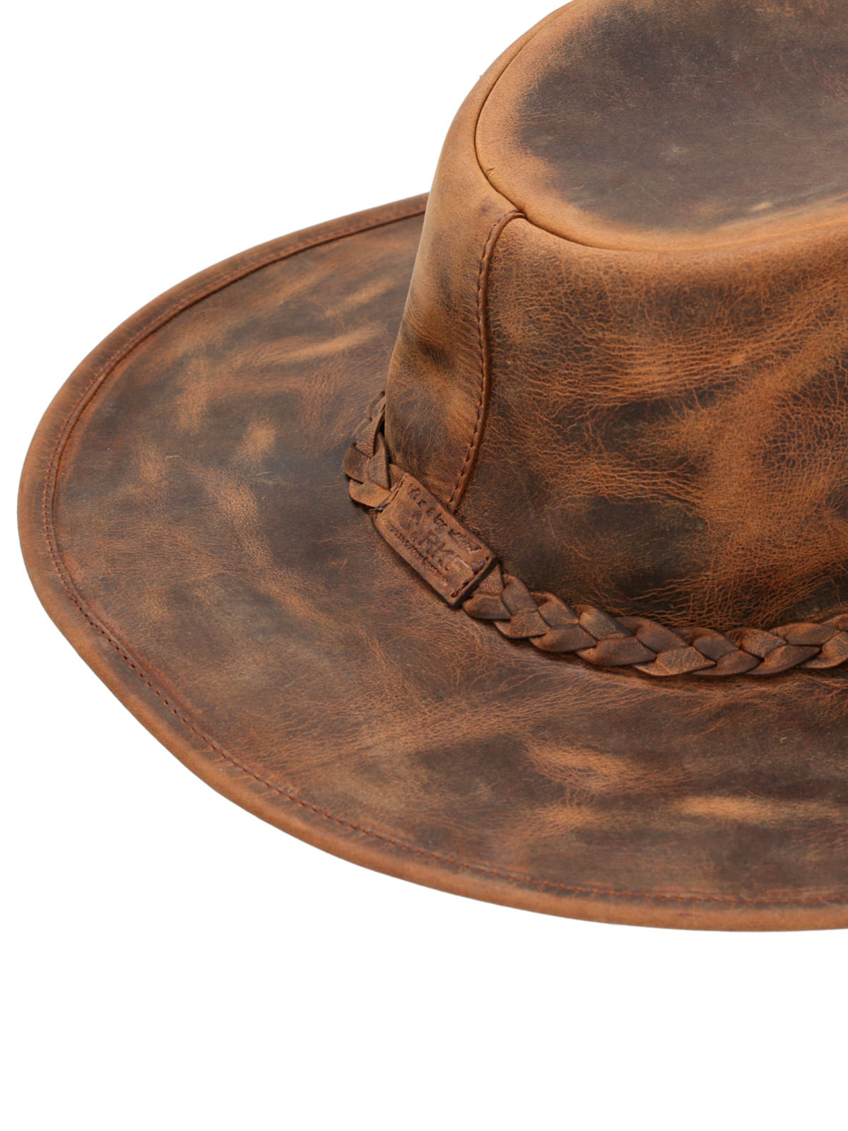 Sombrero Cuero Hombre Rkf Perth Hat Café Rockford