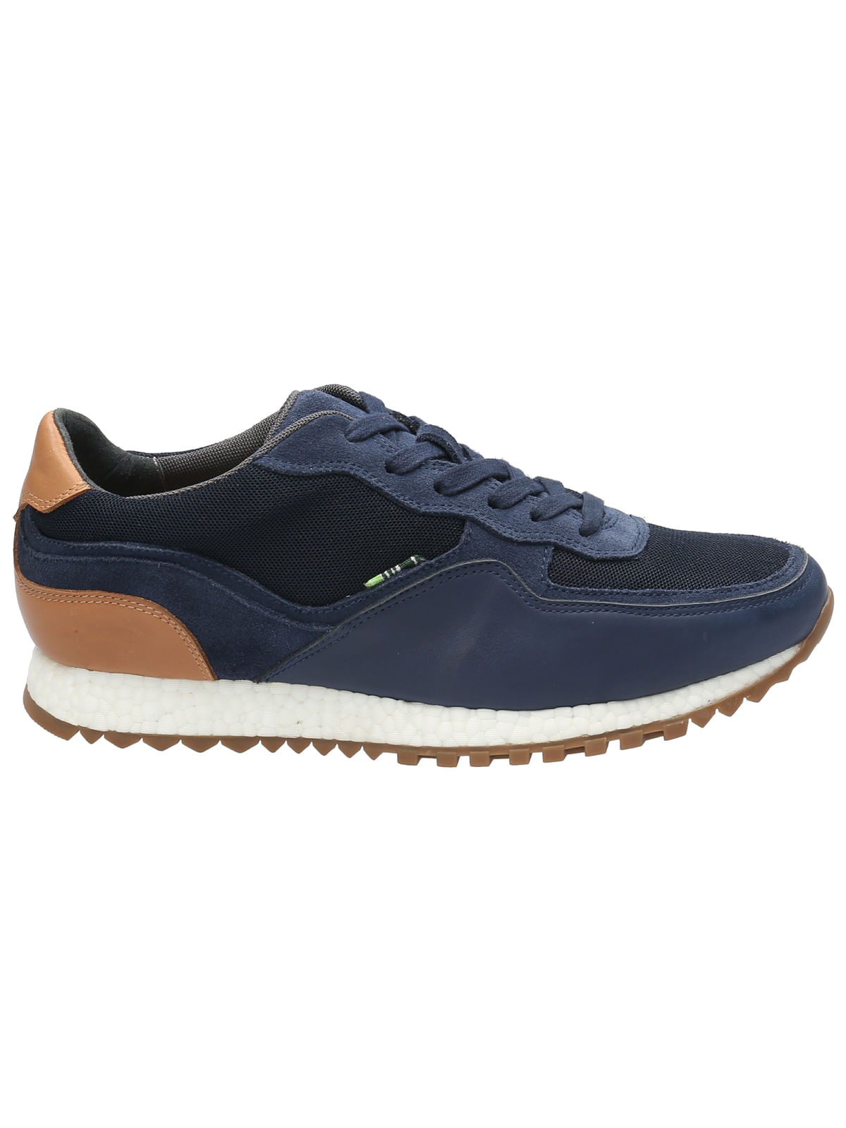 Zapatilla Cuero Hombre Basalt Azul Rockford