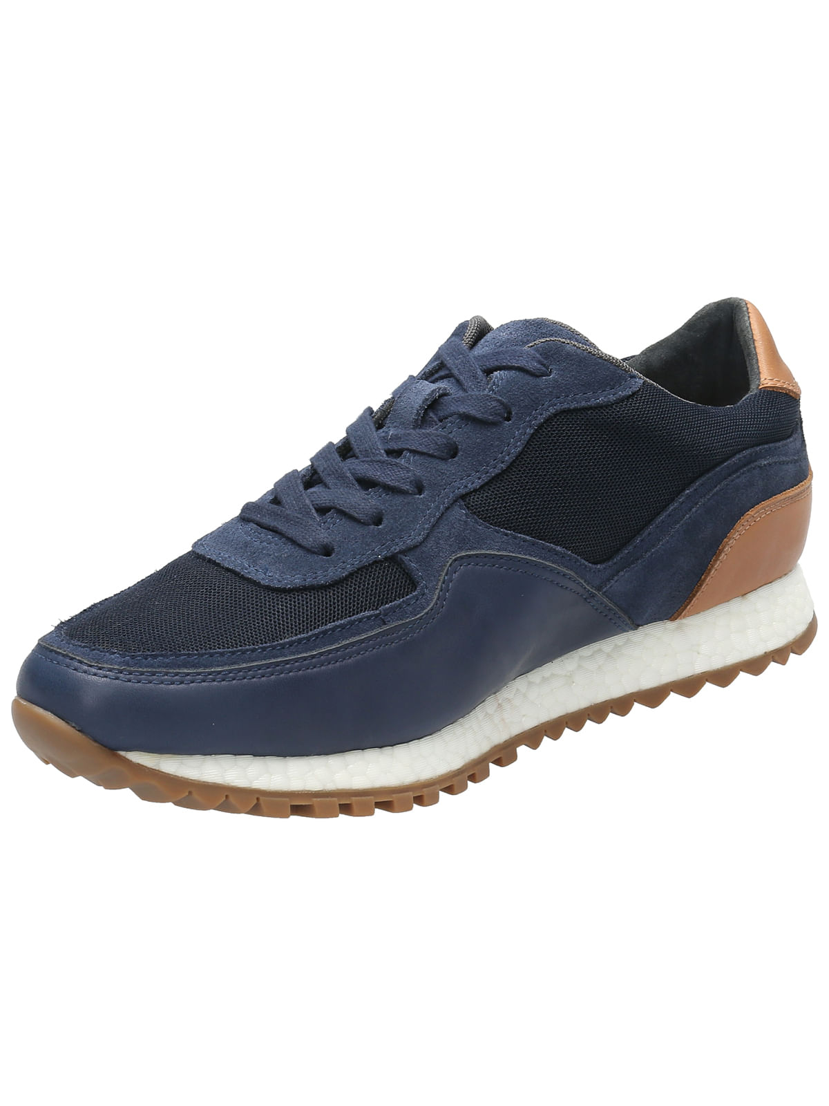 Zapatilla Cuero Hombre Basalt Azul Rockford