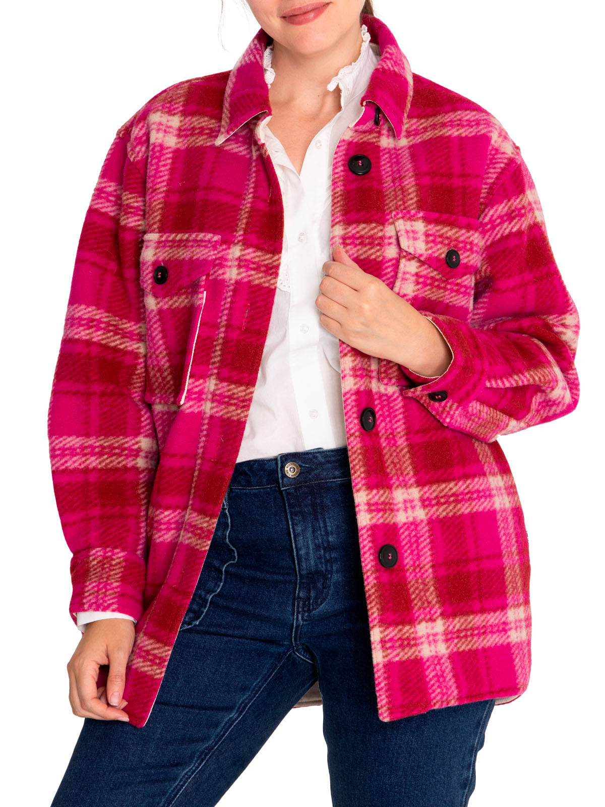 Chaqueta Lana Mujer Begonia Rosado Rockford
