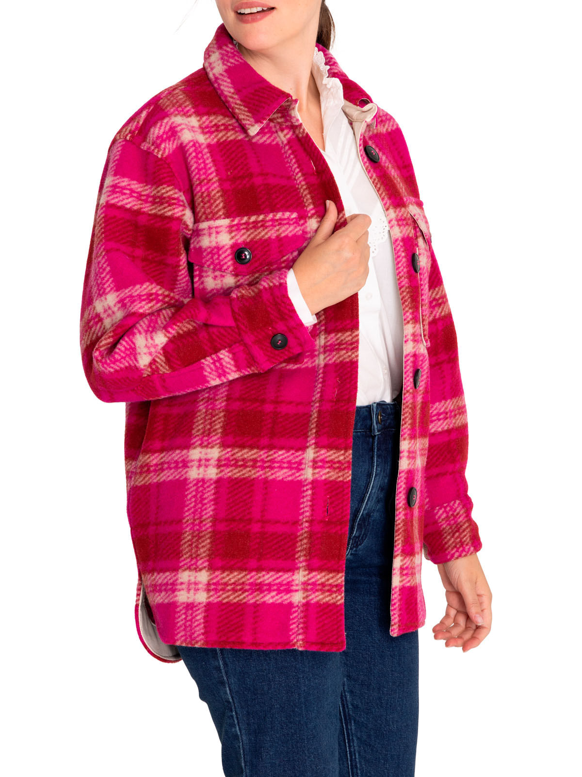 Chaqueta Lana Mujer Begonia Rosado Rockford