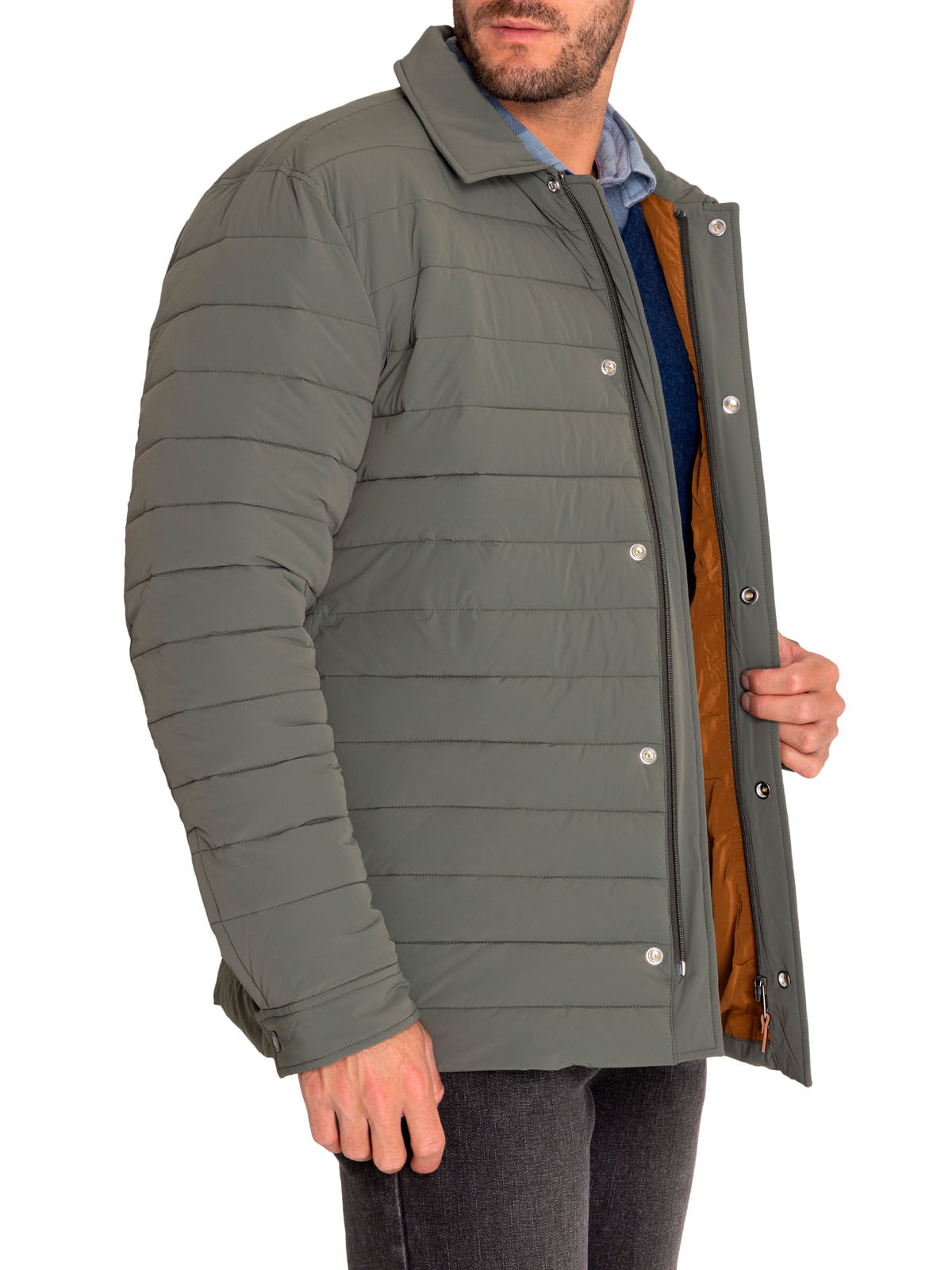 Parka Thermore Hombre Exeter Verde Rockford