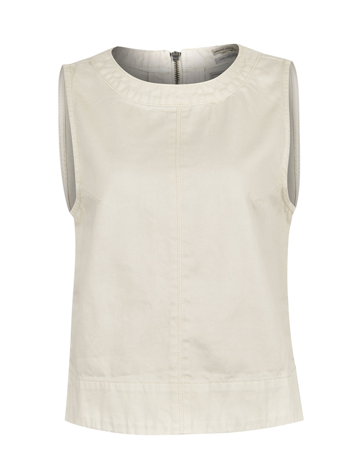 Blusa Algodón Orgánico Mujer Lee Crema Rockford