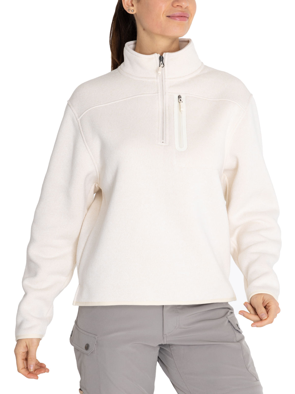 Polerón Fibras Recicladas Mujer Amber Beige Rockford