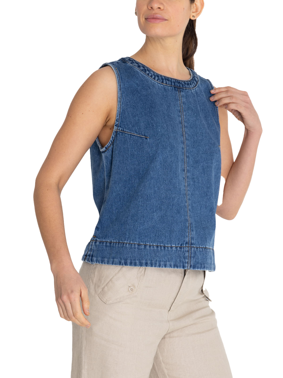 Blusa Algodón Orgánico Mujer Lee Denim Rockford