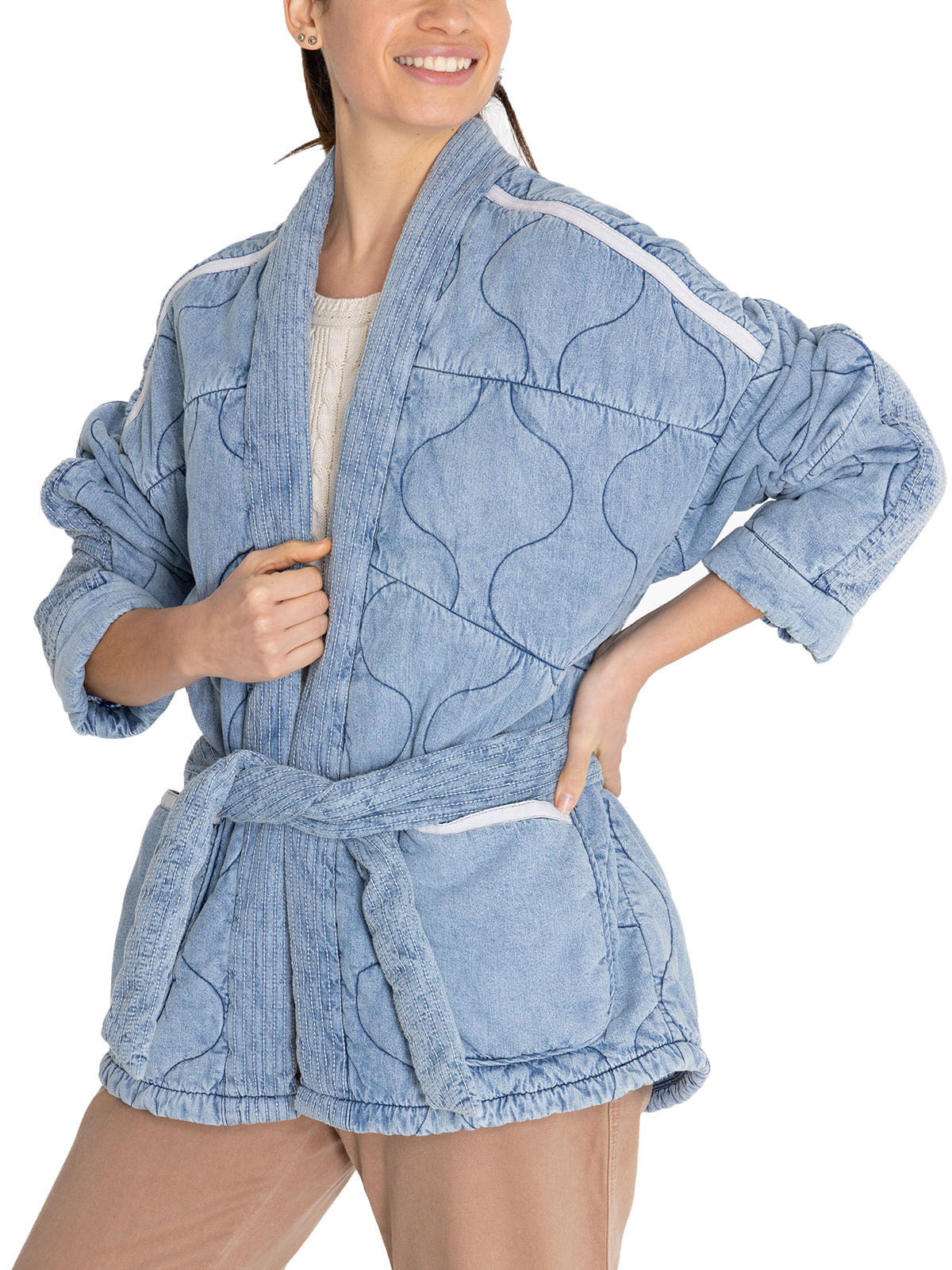 Chaqueta Thermore Mujer Flori Azul Rockford