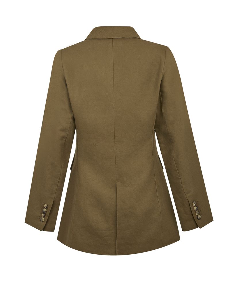 Chaqueta-Lino-Organico-Mujer-Rua-Verde-Rockford