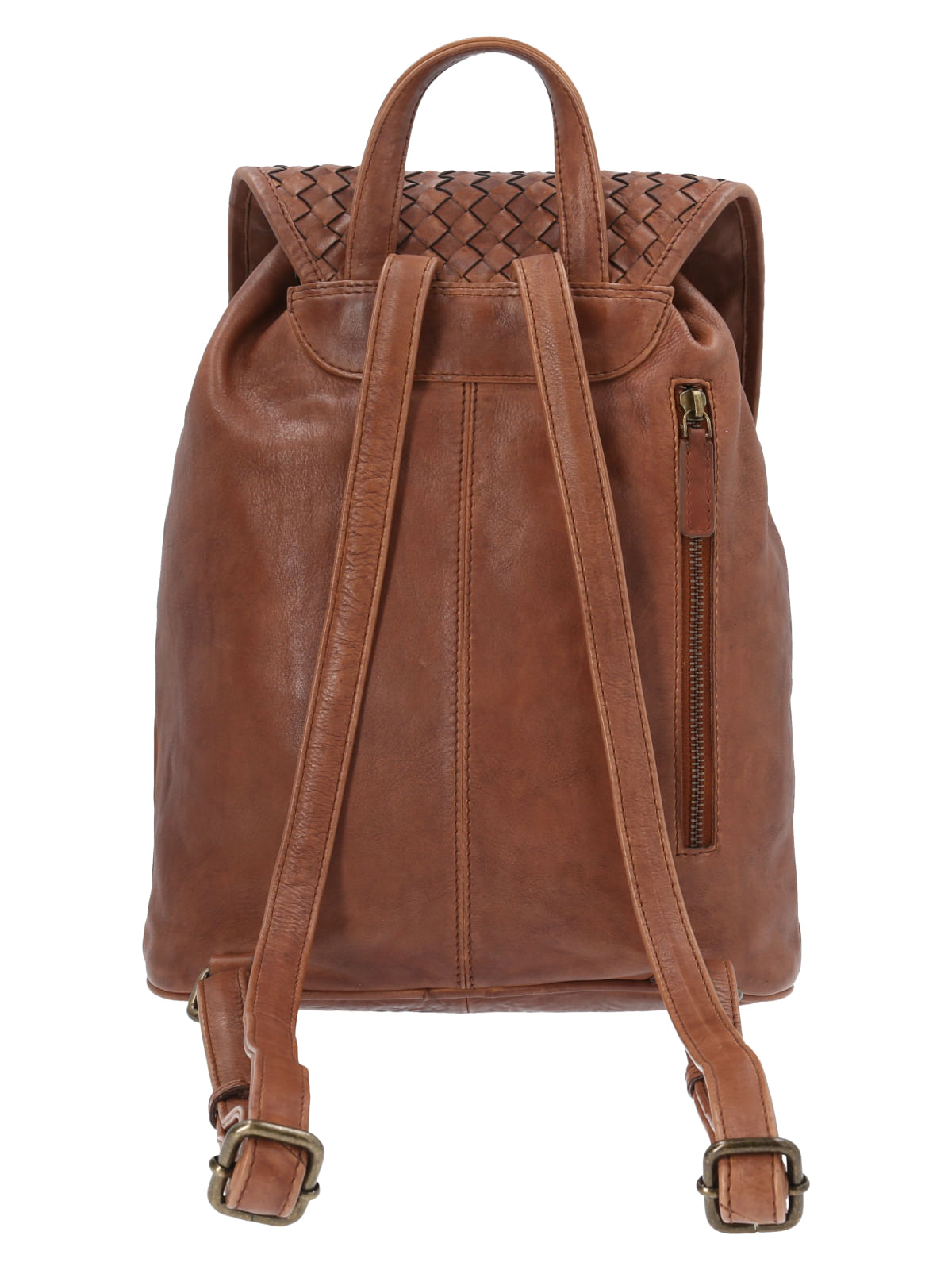 Mochila Cuero Mujer Ws Rustic Back Café Rockford