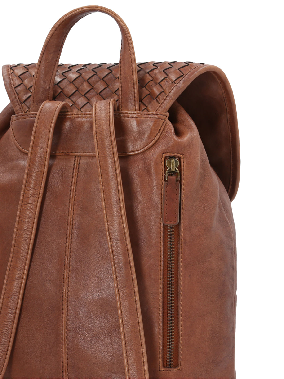 Mochila Cuero Mujer Ws Rustic Back Café Rockford