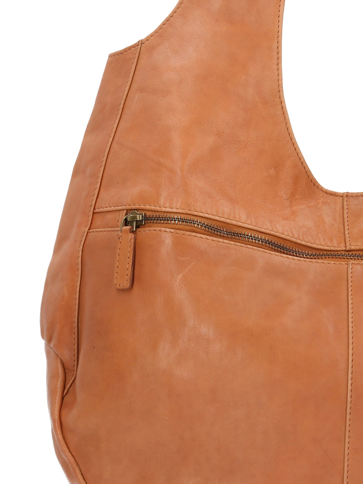 Cartera Cuero Mujer Ws Rustic Hobo Café Rockford