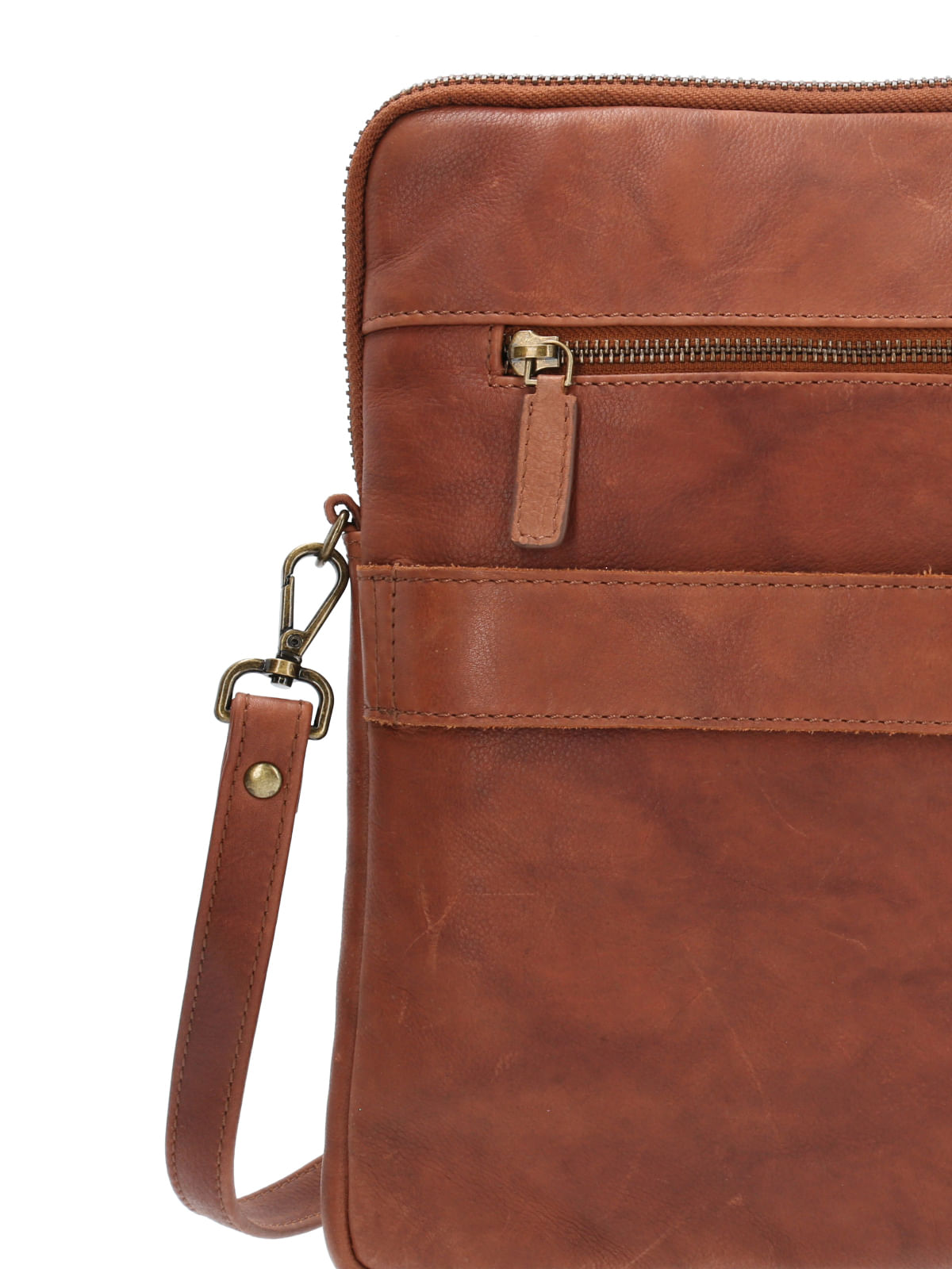 Maletín Cuero Unisex Aq Andrew Café Rockford
