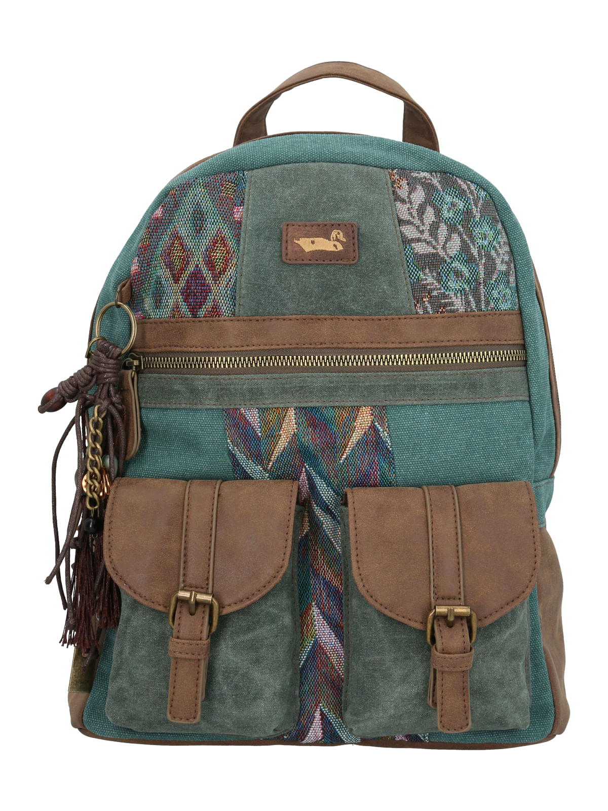 Mochila Textil Mujer Ikal Back Turquesa Rockford