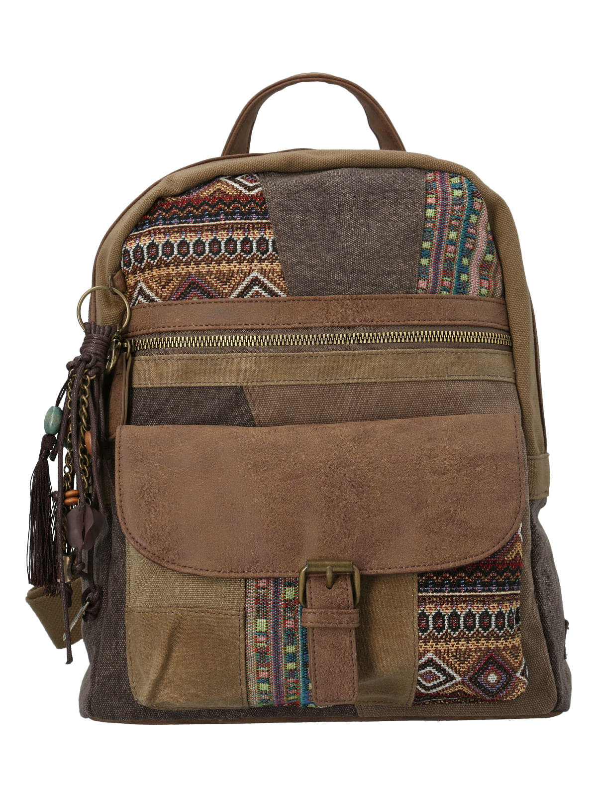 Mochila Textil Mujer Nahil Back Café Rockford