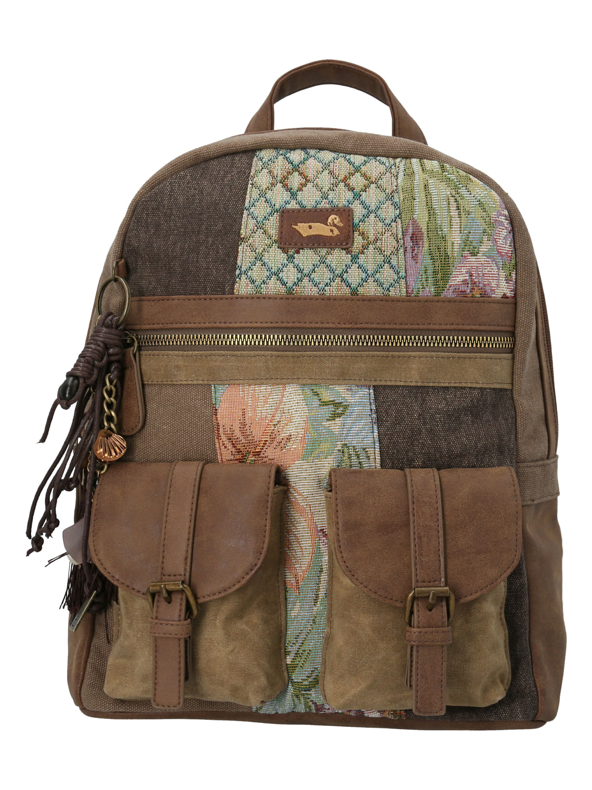 Mochila Textil Mujer Ikal Back Camel Rockford