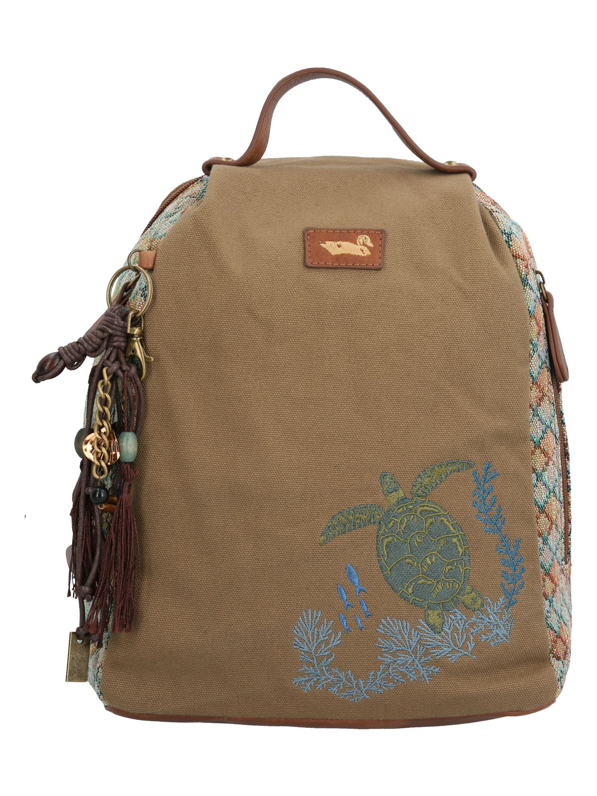 Mochila Textil Mujer Amaru Back Camel Rockford