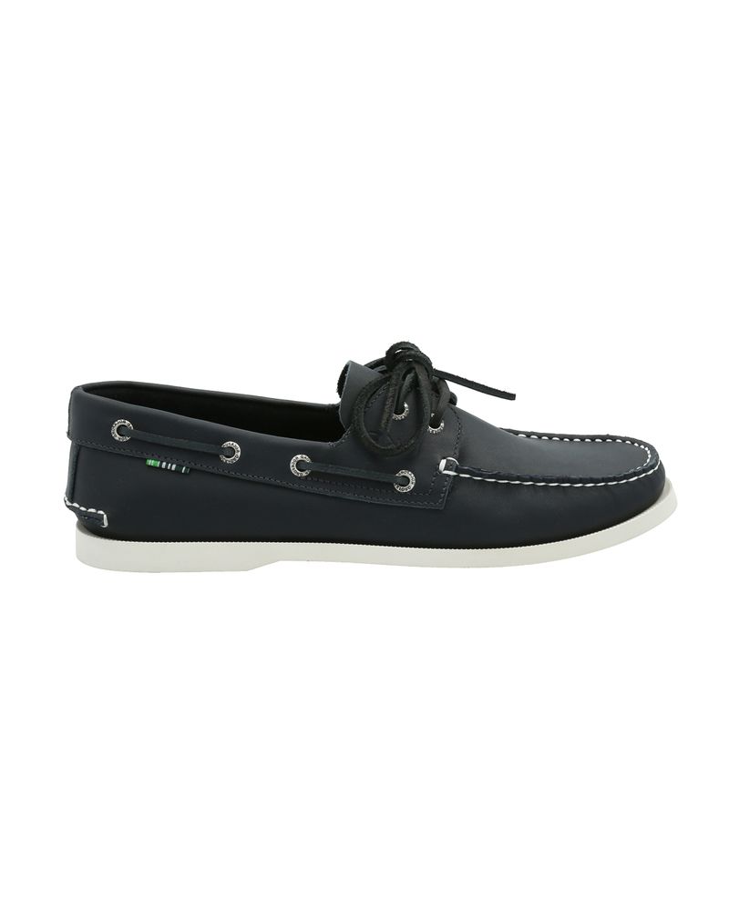 Mocasin-Cuero-Hombre-Boat-Azul-Rockford