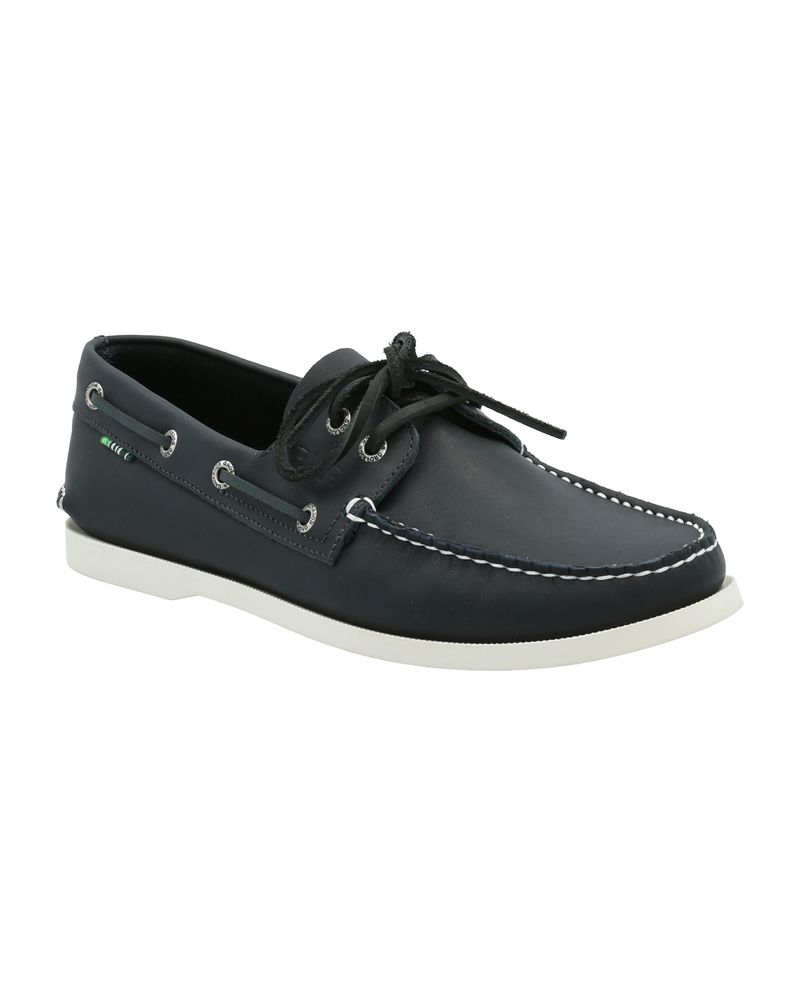 Mocasin-Cuero-Hombre-Boat-Azul-Rockford