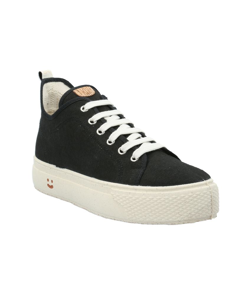 Zapatilla-Algodon-Organico-Mujer-Verona-Negro-Rockford