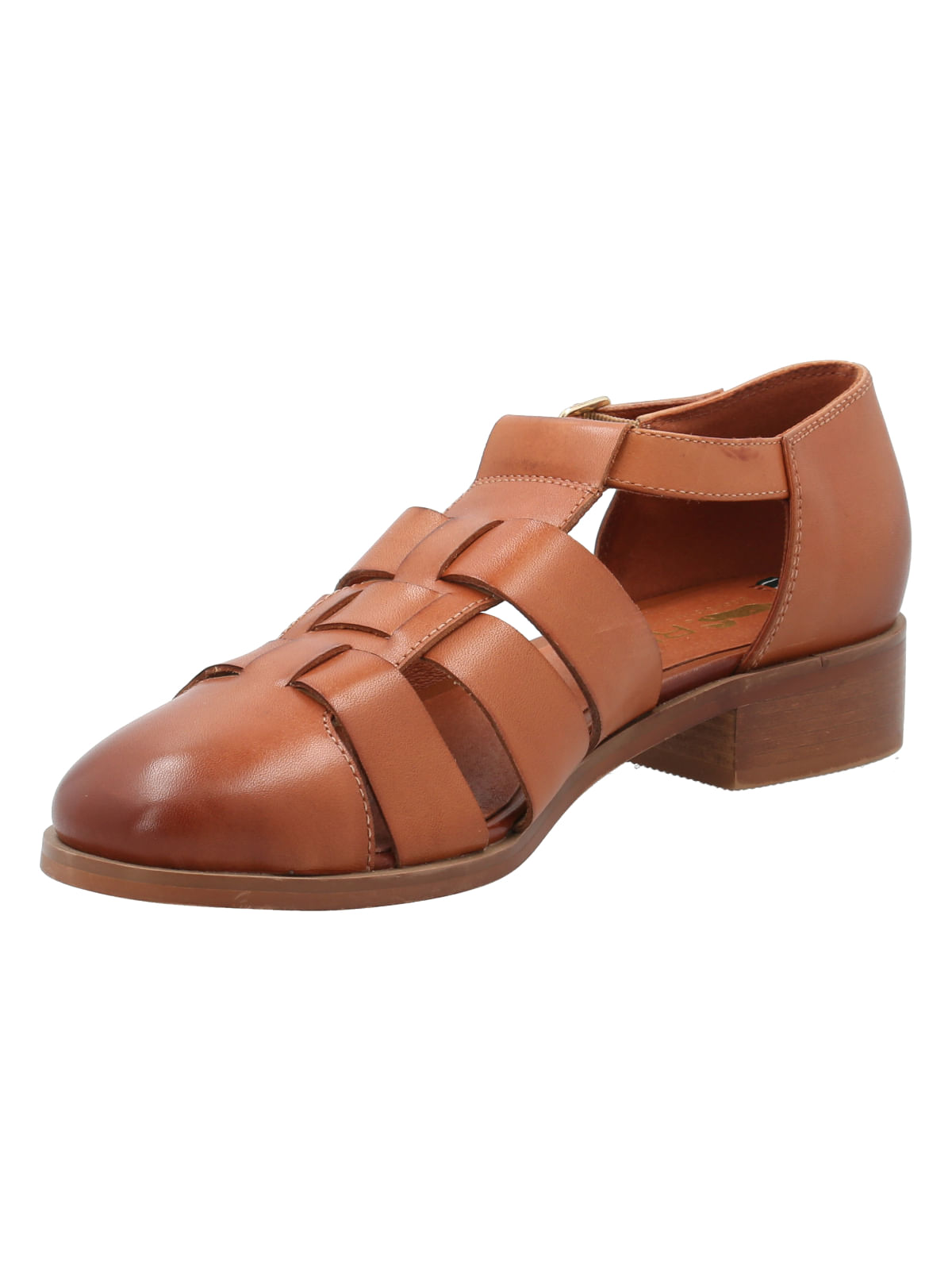 Zapato Cuero Mujer Lala Café Rockford