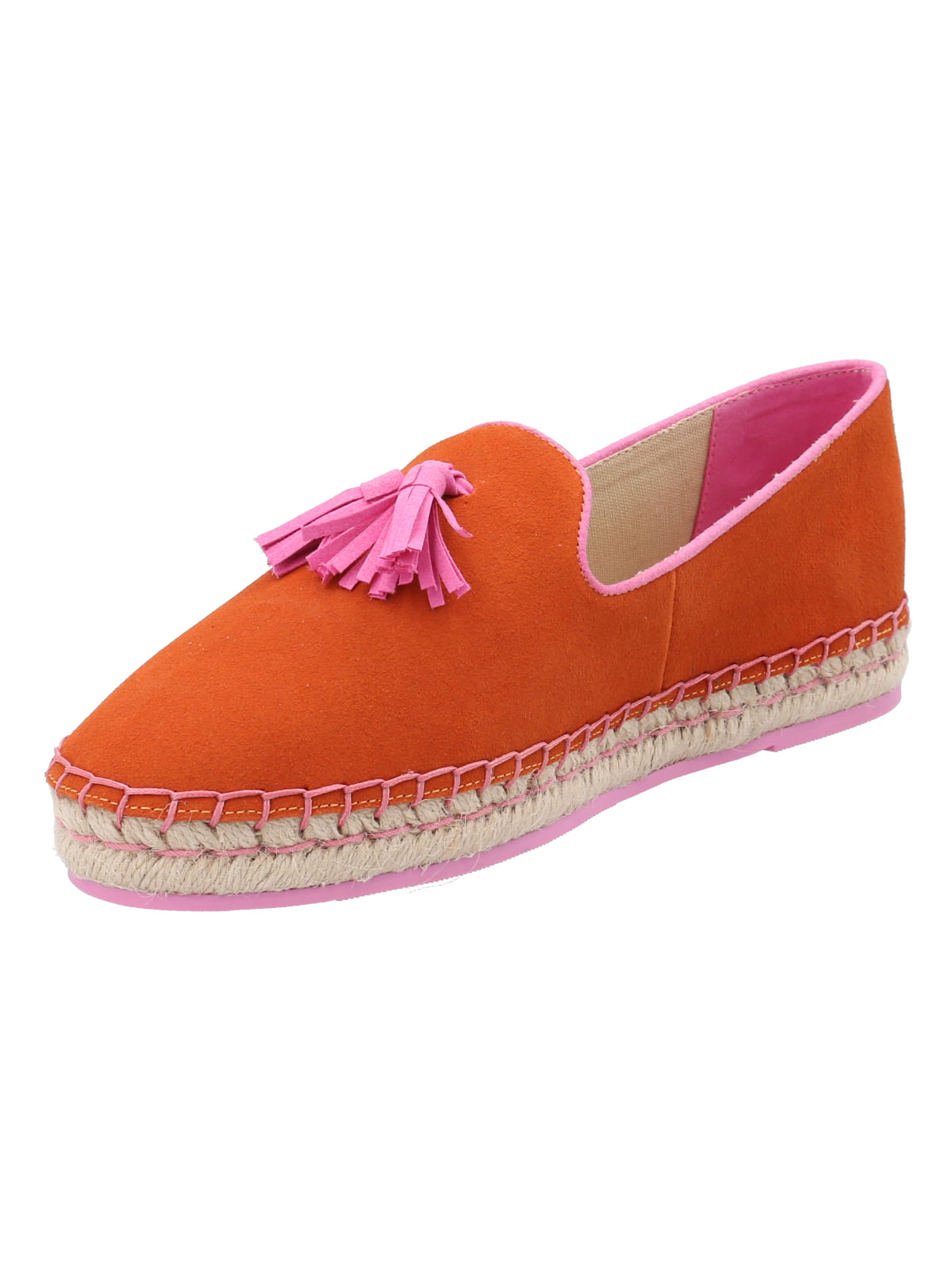 Alpargata Cuero Mujer Amareza Naranjo Rockford
