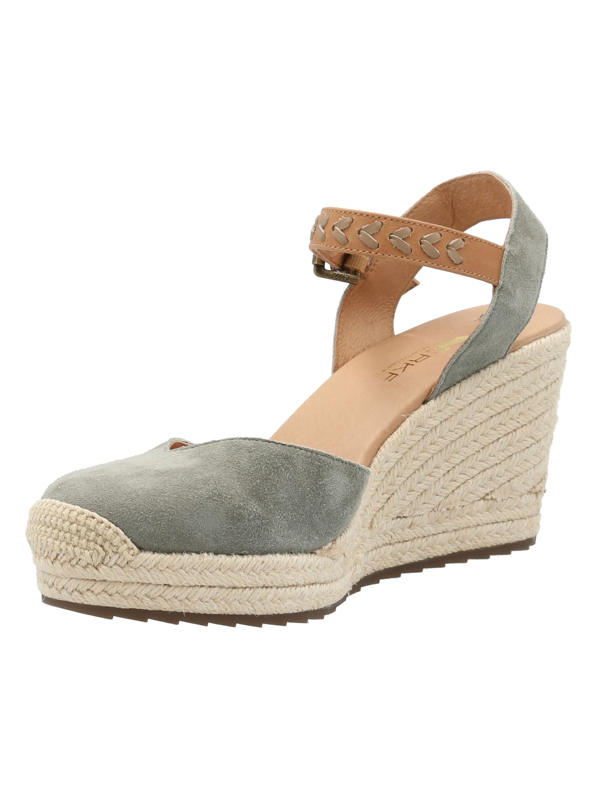 Alpargata Cuero Mujer Lis Verde Rockford