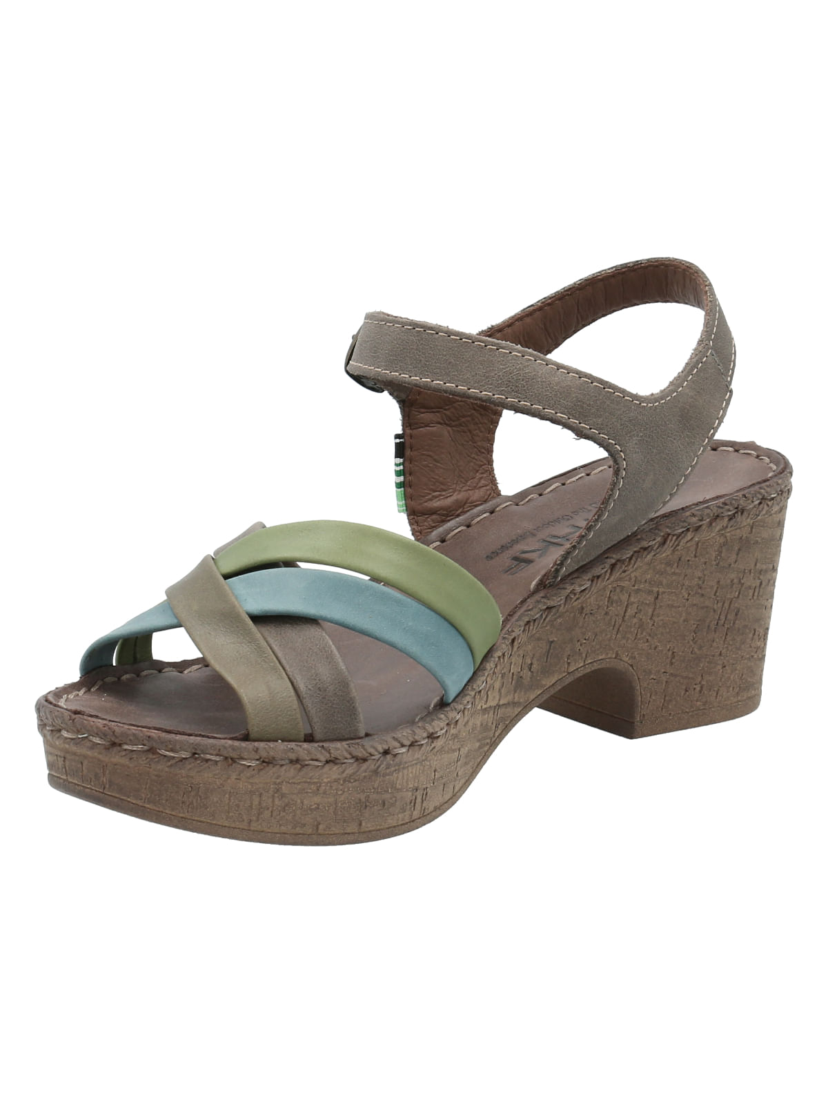 Sandalia Cuero Mujer Dalia Verde Rockford