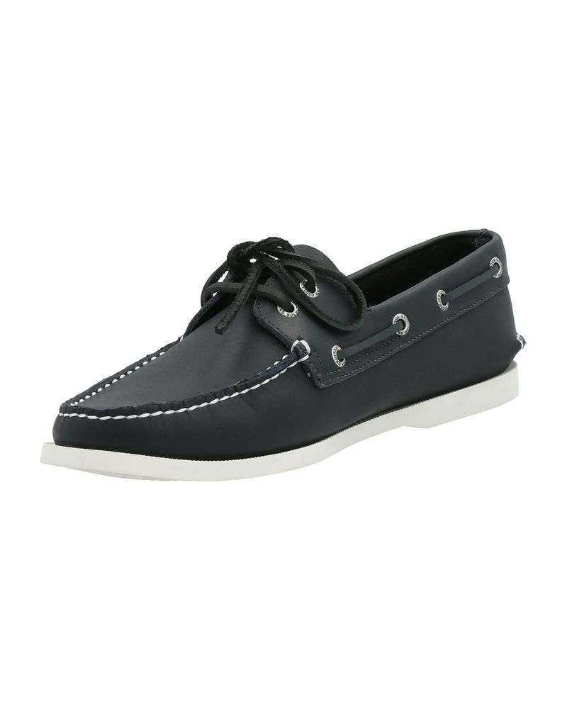 Mocasin-Cuero-Hombre-Boat-Azul-Rockford