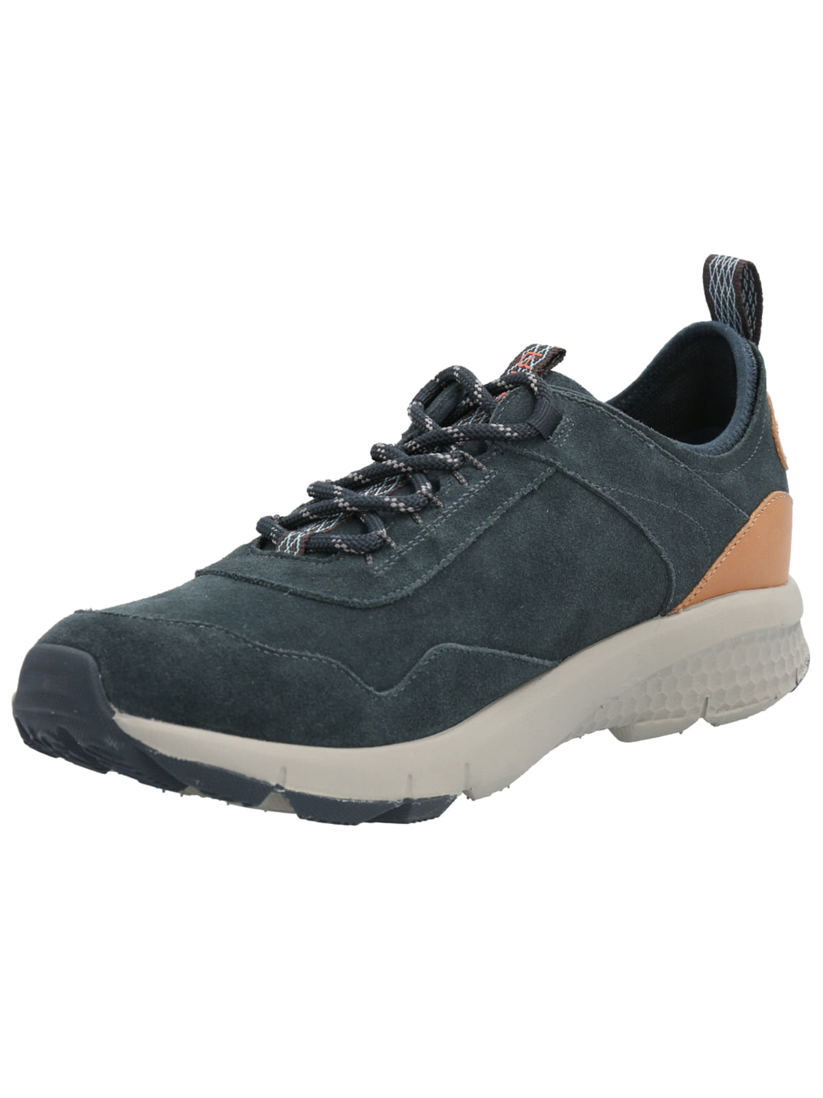 Zapatilla Cuero Hombre Shire Azul Rockford
