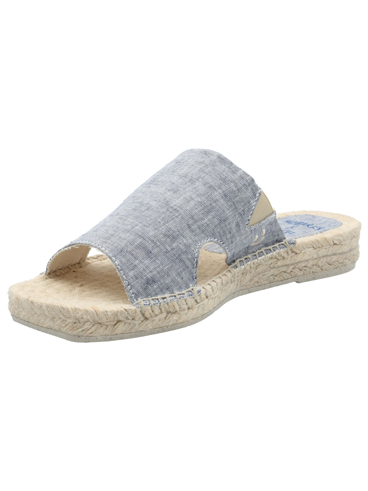 Sandalia Lino Mujer Marini Azul Rockford