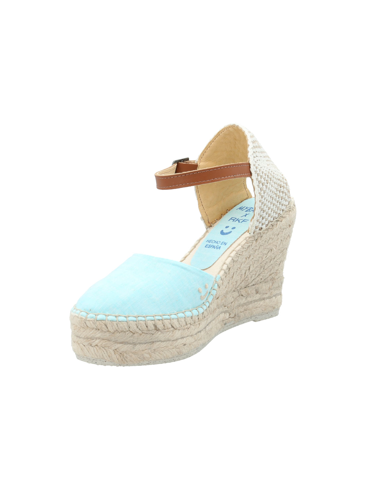 Alpargata Algodón Orgánico Mujer Tabarca Celeste Rockford