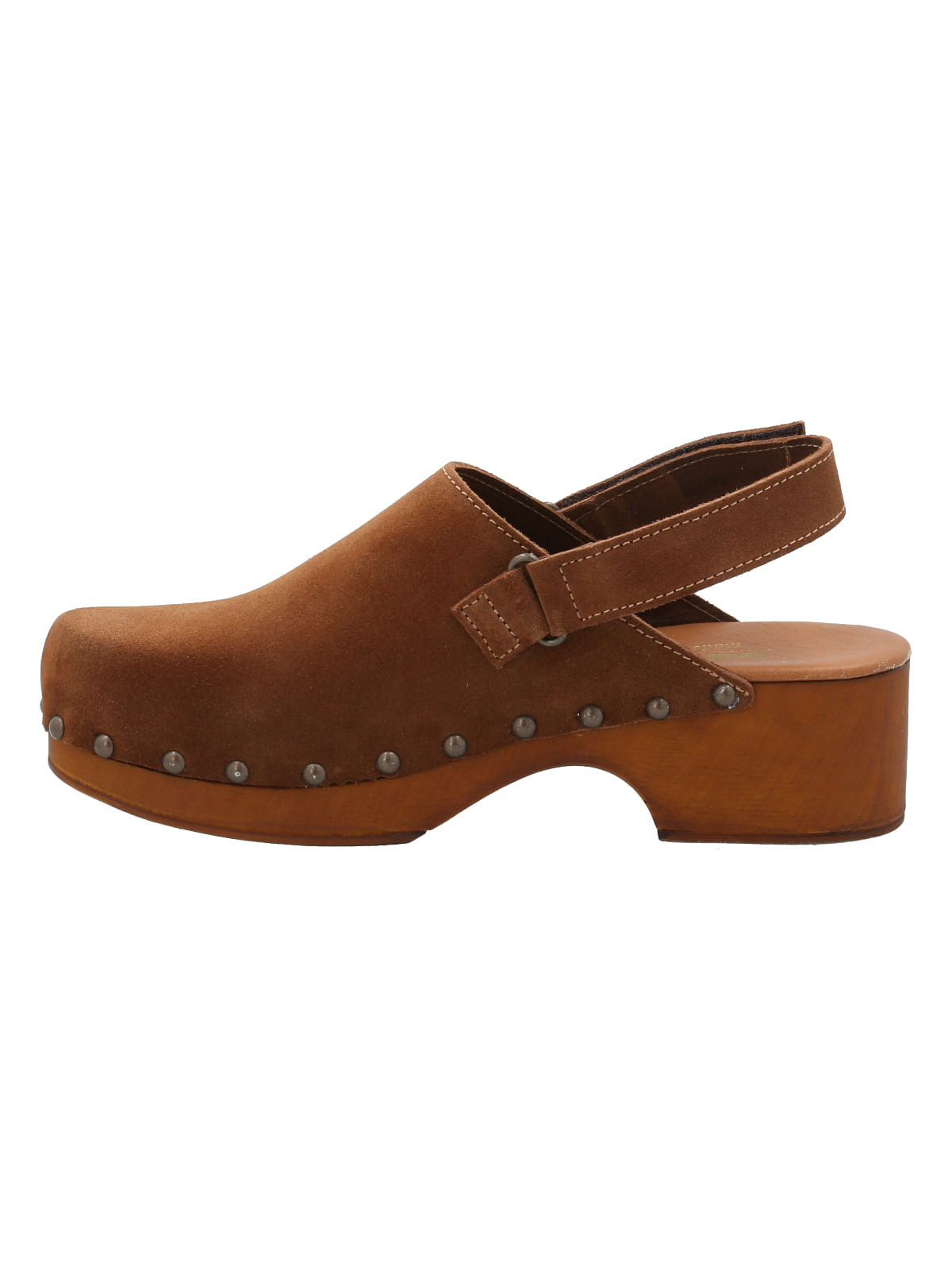 Sueco Cuero Mujer Vencejo Café Rockford