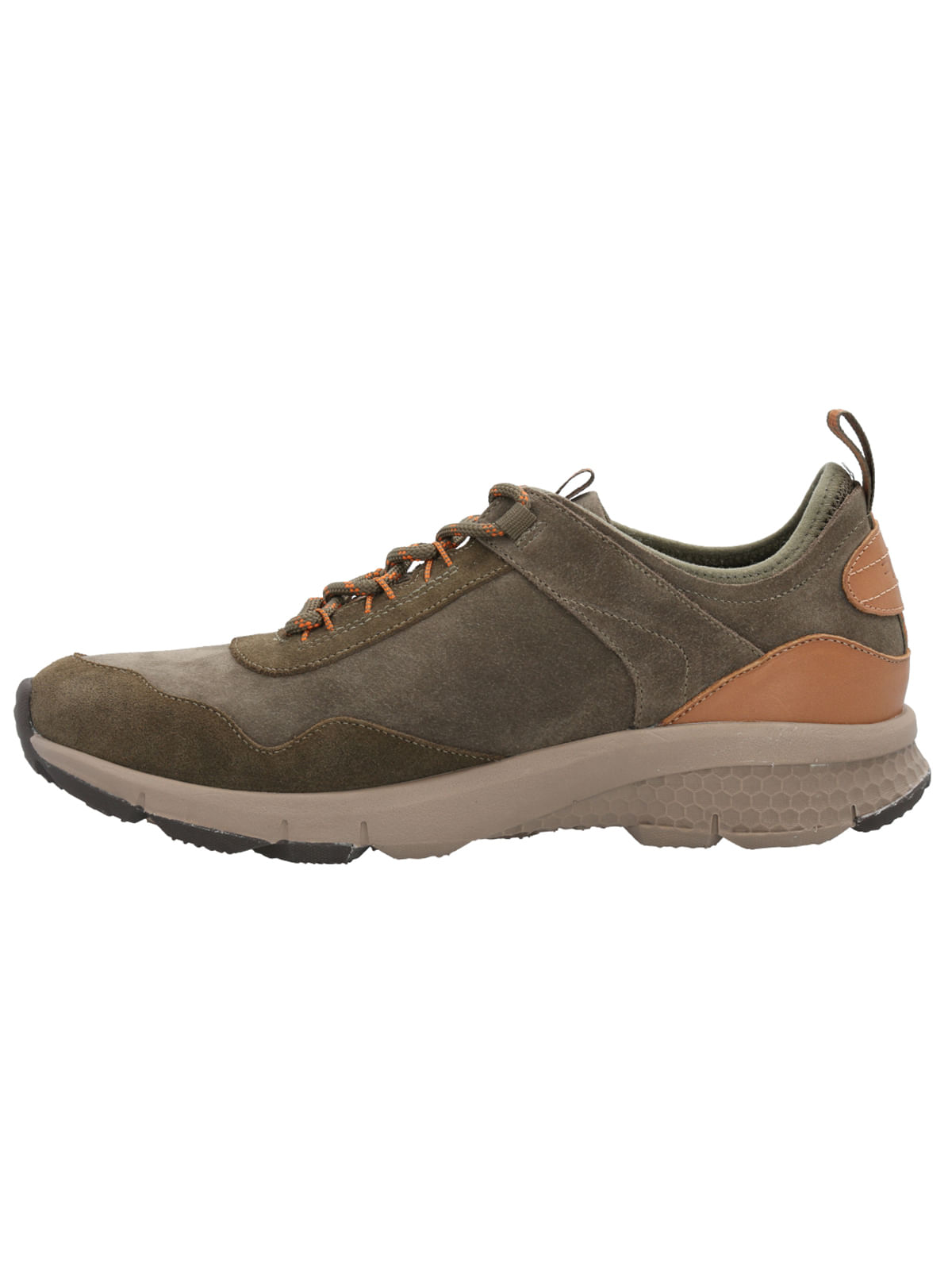 Zapatilla Cuero Hombre Shire Oliva Rockford