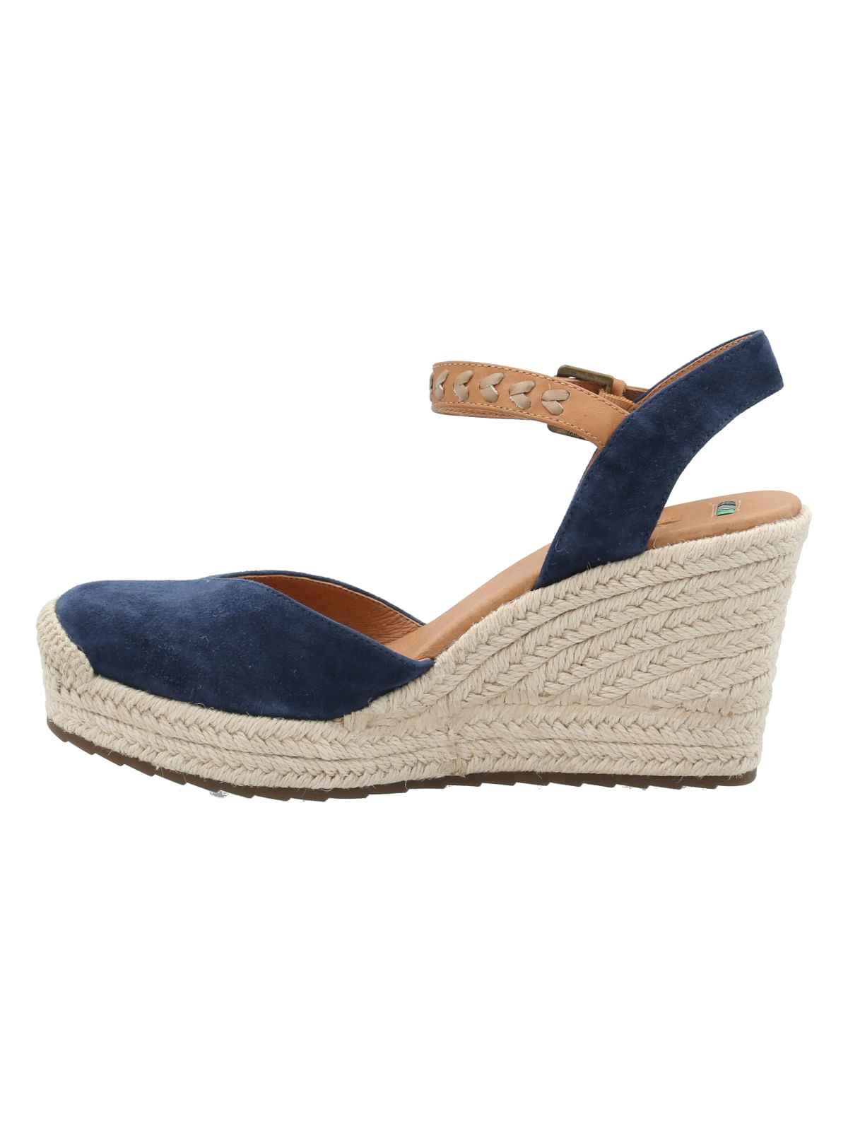 Alpargata Cuero Mujer Lis Azul Rockford