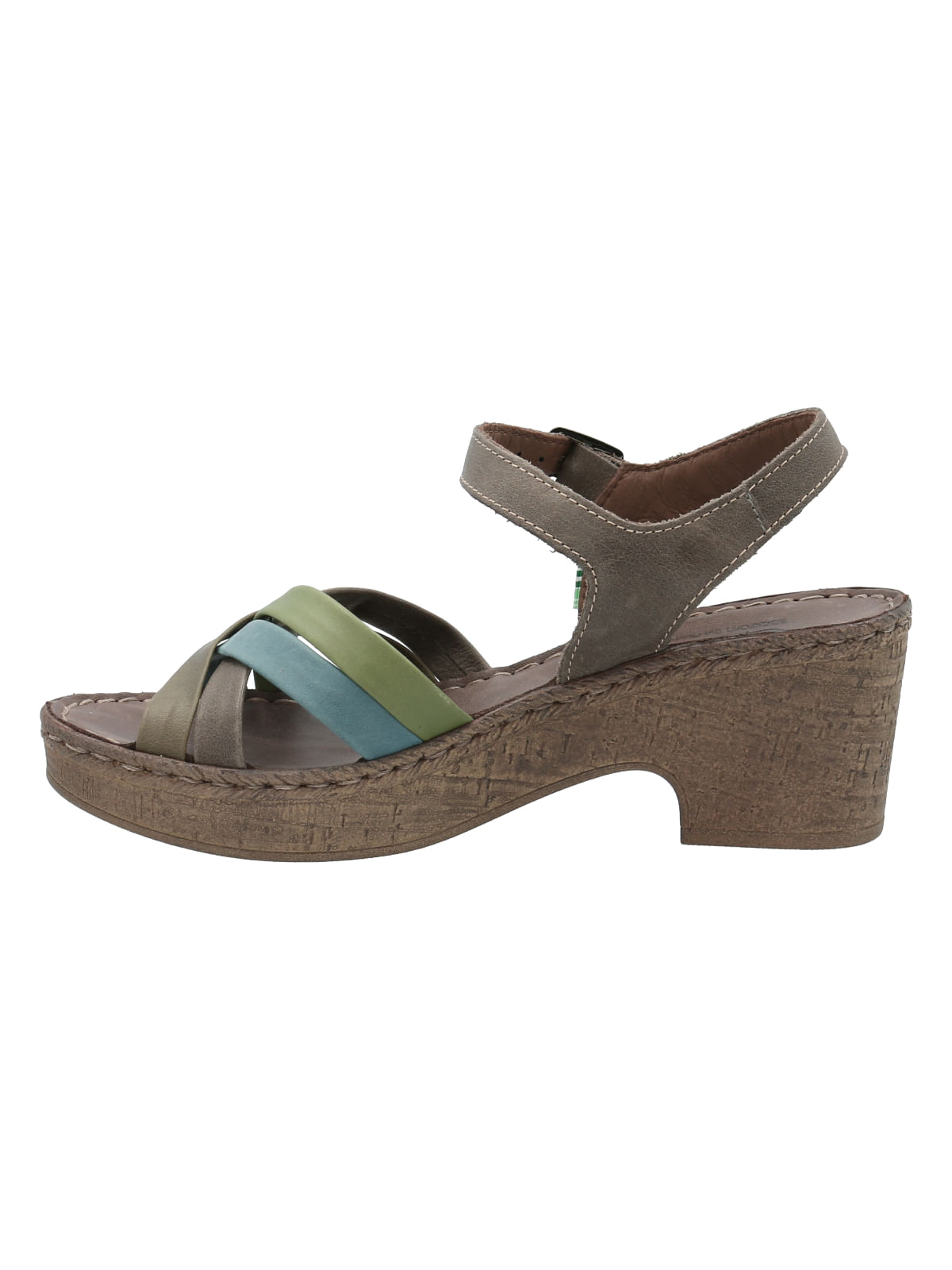 Sandalia Cuero Mujer Dalia Verde Rockford