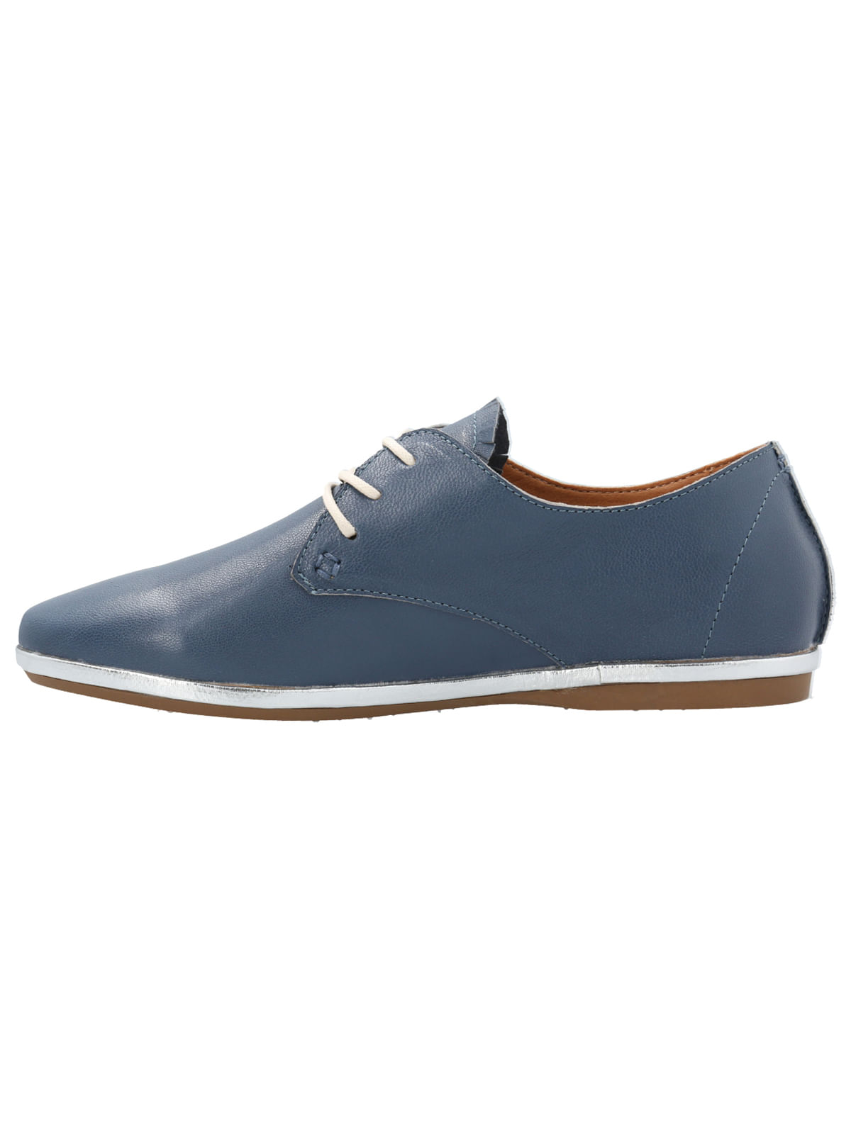 Zapato Cuero Mujer Patmos Azul Rockford