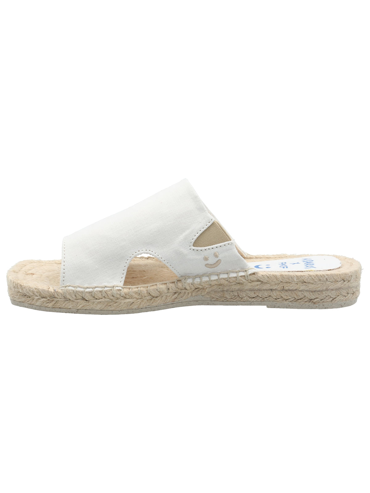 Sandalia Lino Mujer Marini Blanco Rockford