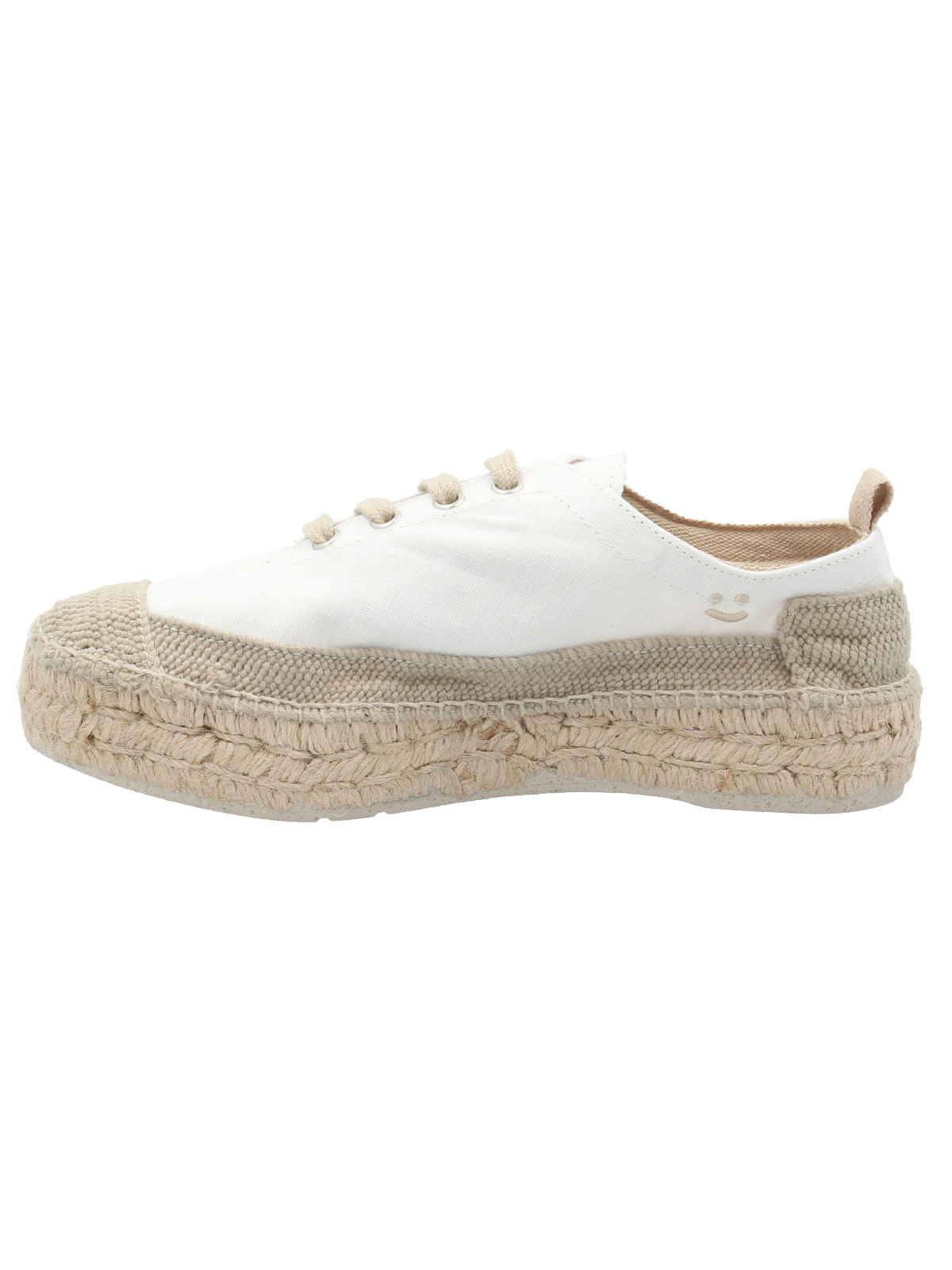 Zapatilla Algodón Orgánico Mujer Pisa Blanco Rockford