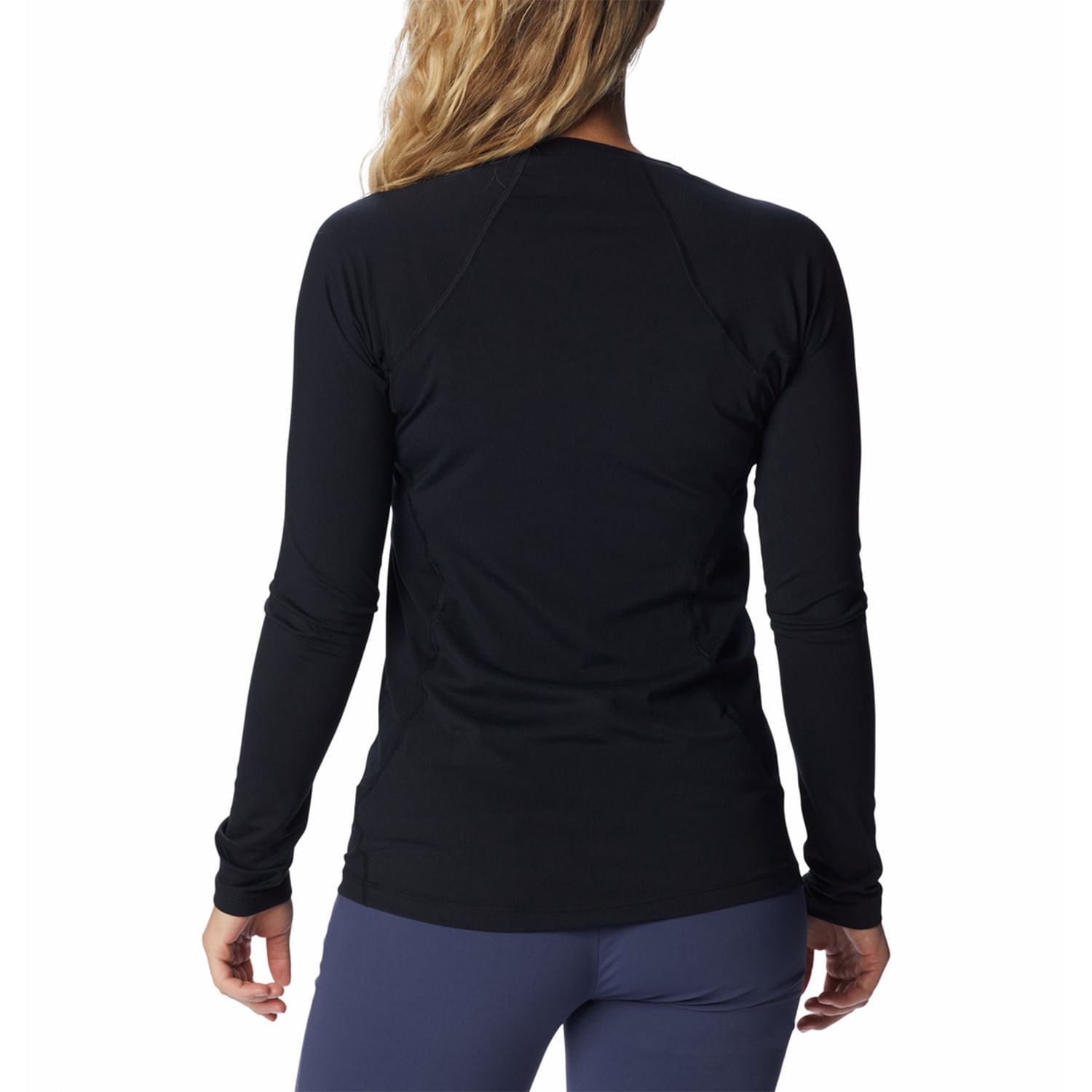 Primera Capa Polera Mujer Midweight Stretch Negro Columbia