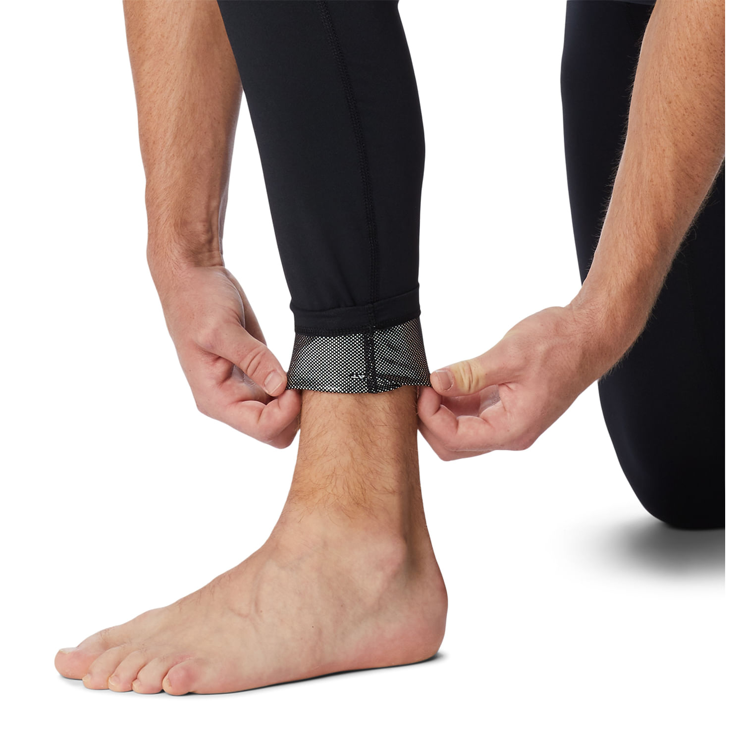 Primera Capa Polera Hombre Midweit Stretch Tight Negro Columbia