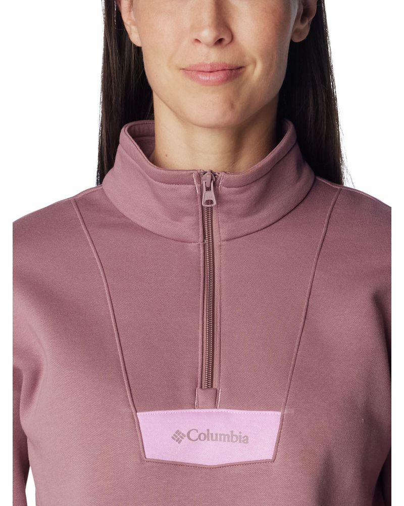 Poleron-Mujer-Columbia-Quarter-Zip-Rosado-Columbia