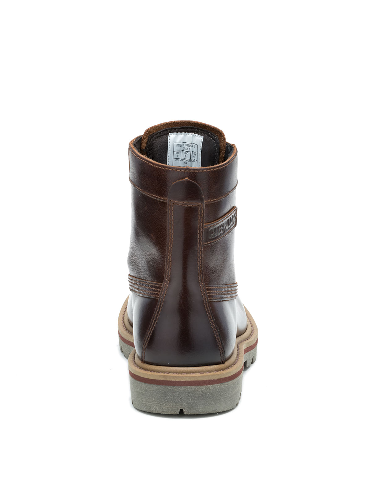Botín Cuero Hombre Colorado Grader Waterproof Café Oscuro Cat