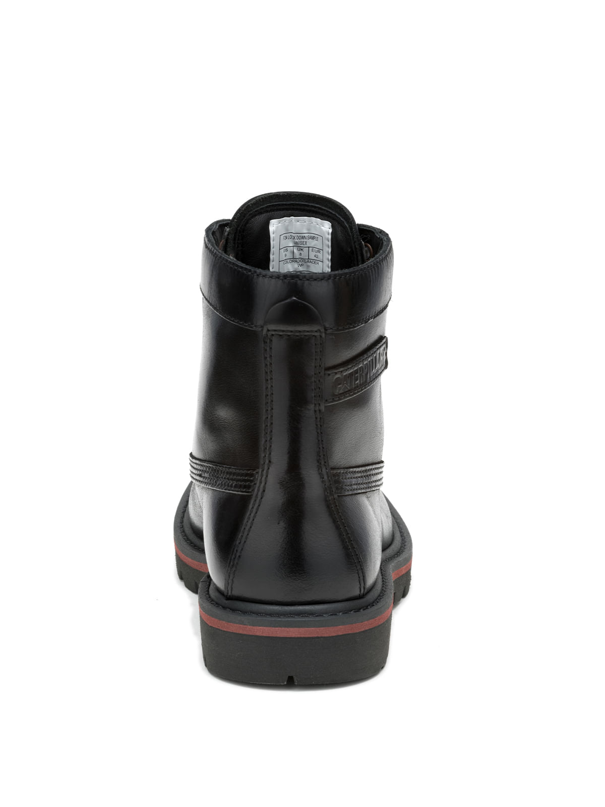 Botín Cuero Hombre Colorado Grader Waterproof Negro Cat