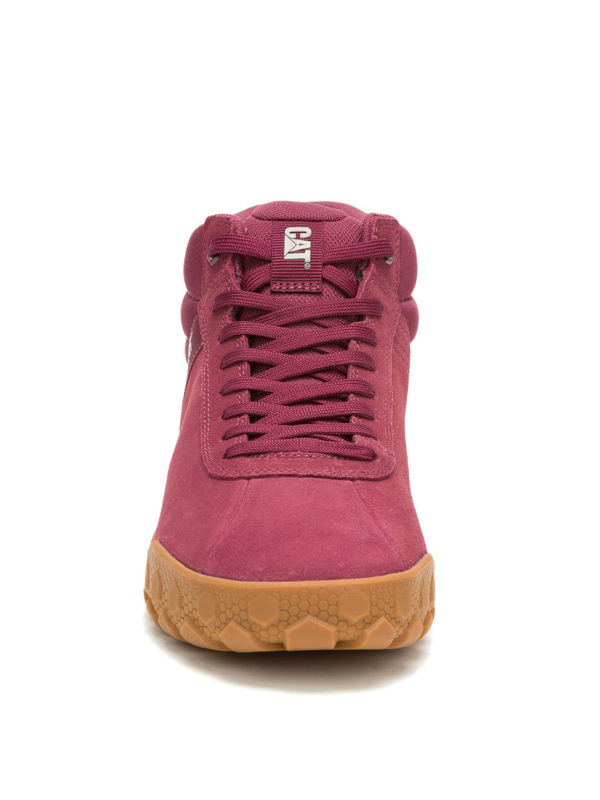 Zapatilla Con Caña Gamuza Hombre Hex + Mid Burdeo Cat