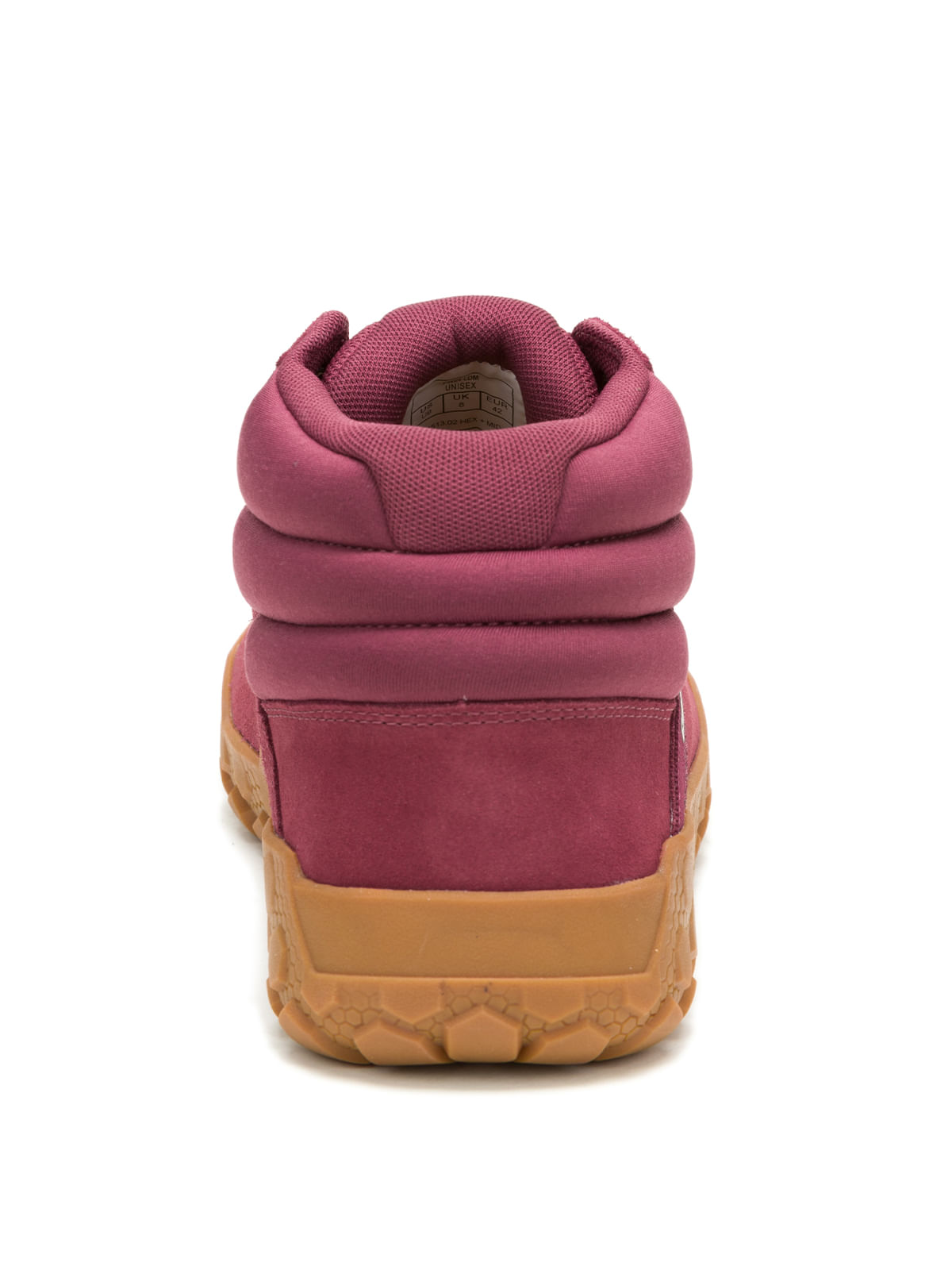 Zapatilla Con Caña Gamuza Hombre Hex + Mid Burdeo Cat