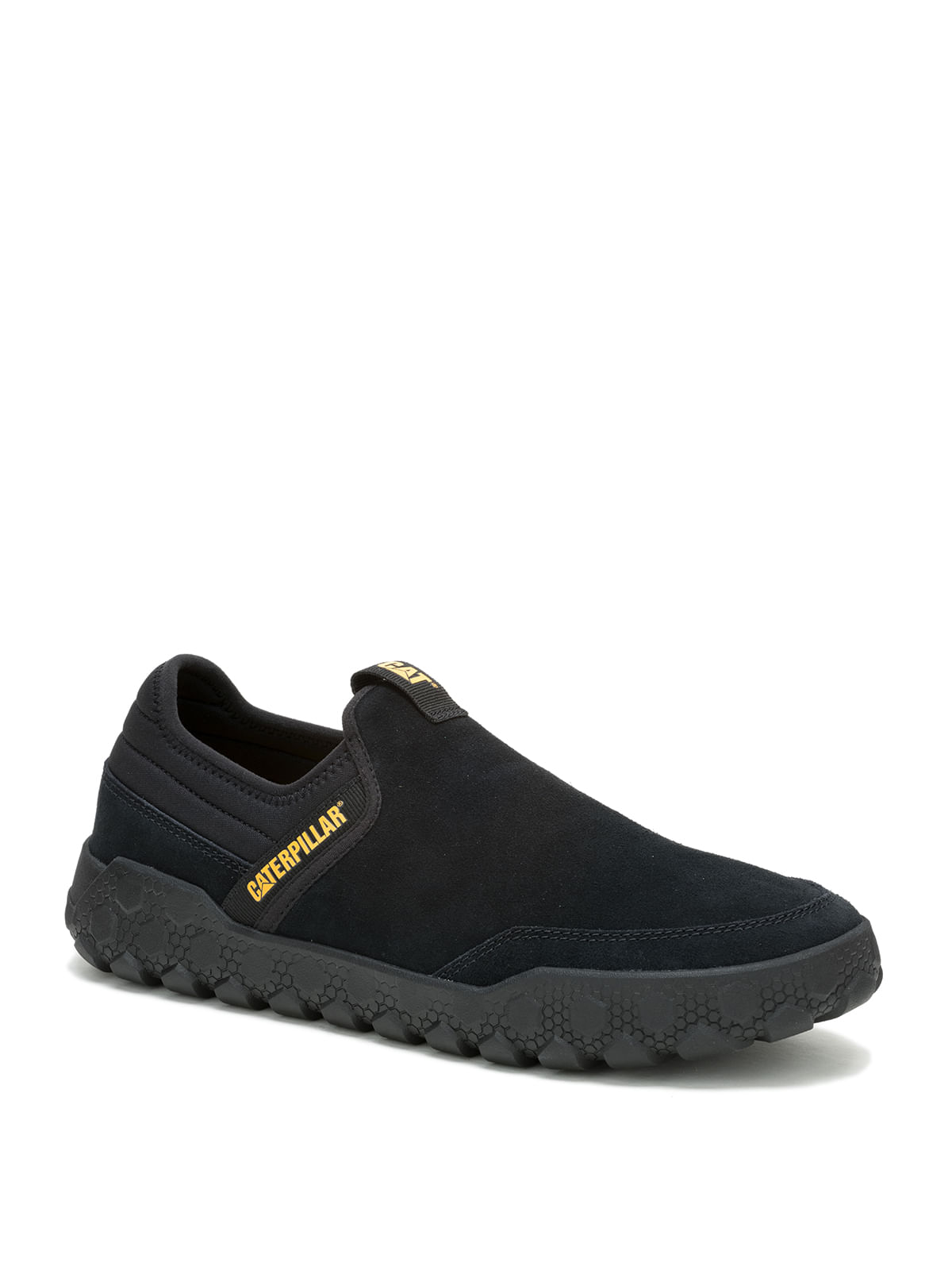 Slip On Gamuza Hombre Hex + Negro Cat