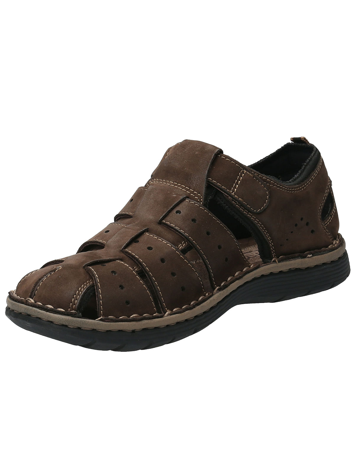 Sandalia Cuero Hombre Roque Café Oscuro Rockford