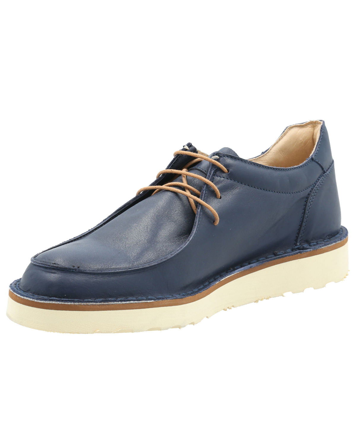 Zapato Cuero Hombre Gaetano Azul Rockford