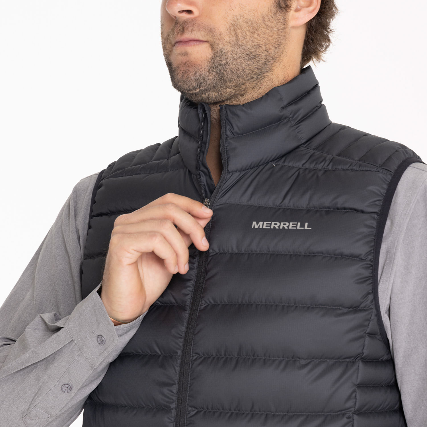 Parka Sin Mangas Hombre Ridgevent Thermo Vest Negro Merrell